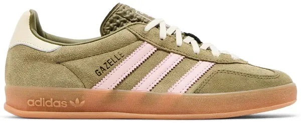 WMNS GAZELLE INDOOR 'FOCUS OLIVE CLEAR PINK'