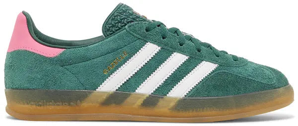 WMNS GAZELLE INDOOR 'COLLEGIATE GREEN PINK'