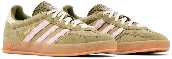 WMNS GAZELLE INDOOR 'FOCUS OLIVE CLEAR PINK'